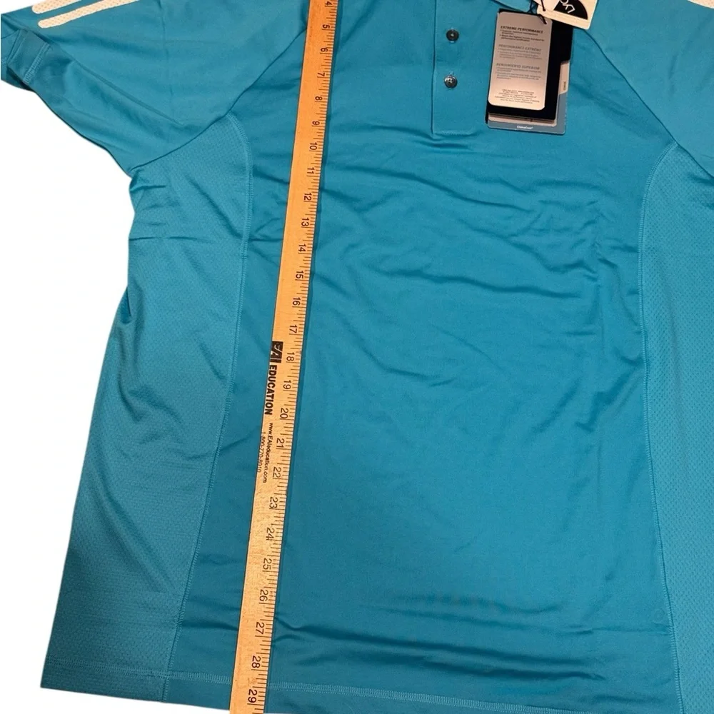 Adidas ClimaCool Men's turquoise blue Polo Shirt
